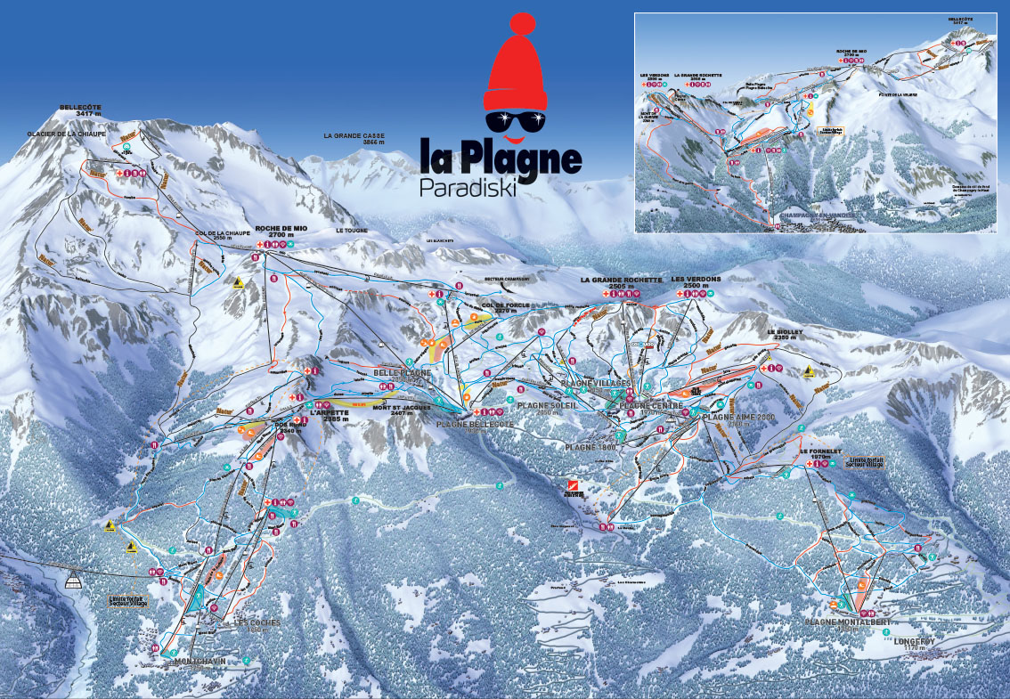 paradiski piste map 2017